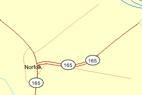 VA 165 (VDOT On-line Transportation Map)