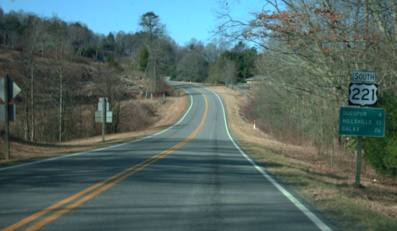 US 221 view