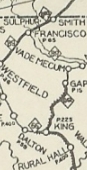 1922 Auto Trails Map
