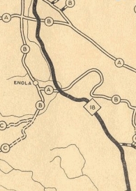 1930 Burke County map