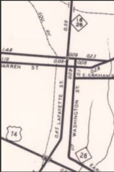 1953 Cleveland County map