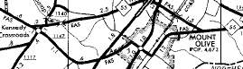 1962 Wayne County map