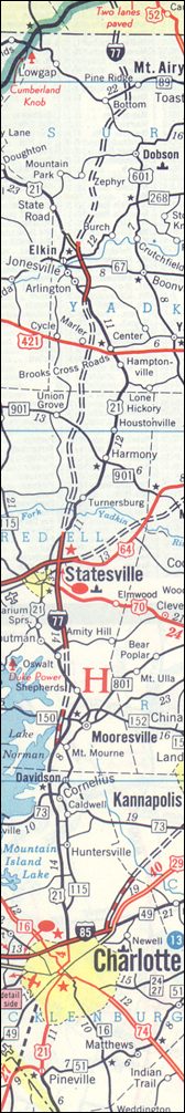 1966 General Drafting map