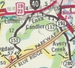 1968 official map