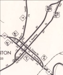 1972 Burke County map