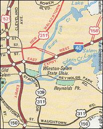 1980 AAA map