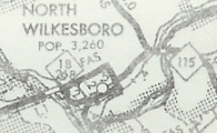 1982 Wilkes County map