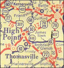 1933 Gousha map
