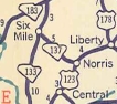 1950 official map