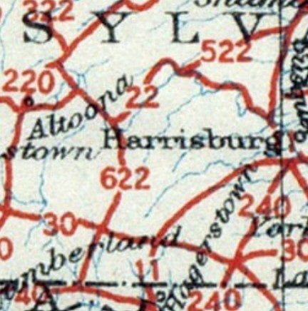 1926 AASHO map