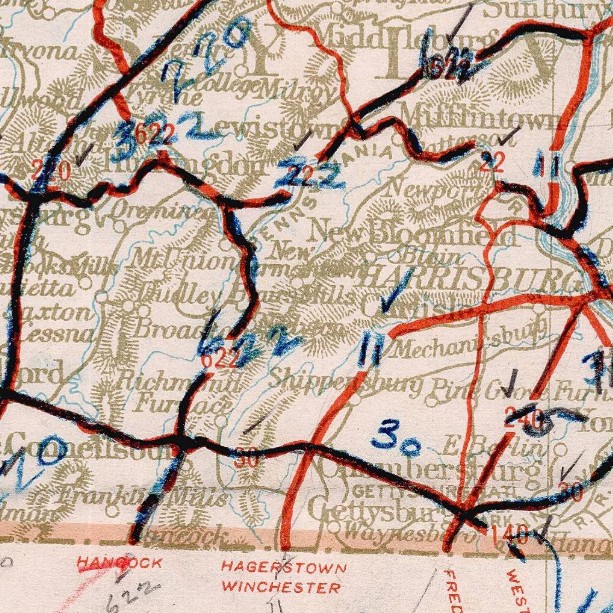 1927 AASHO Working map